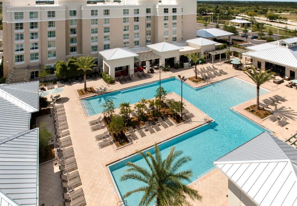 Springhill Suites By Marriott Orlando At Flamingo Crossings Town Center-Western Entrance Exterior photo