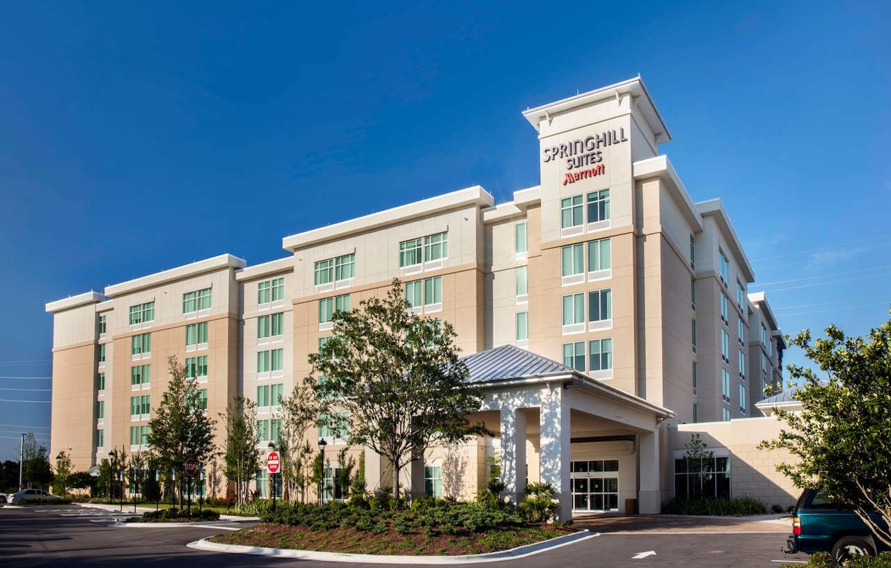 Springhill Suites By Marriott Orlando At Flamingo Crossings Town Center-Western Entrance Exterior photo